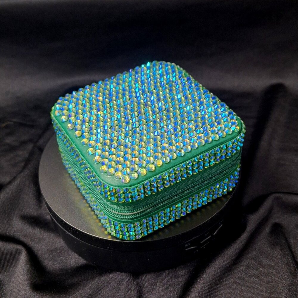 Small Green Jewelry Box, Girls' First Jewelry Box, Unique Gift